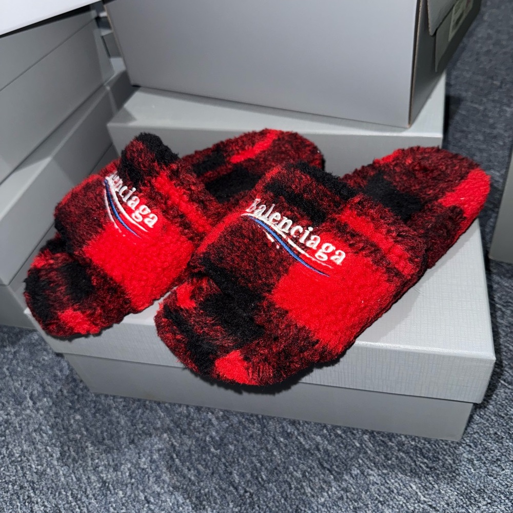 Balenciaga Furry Slides